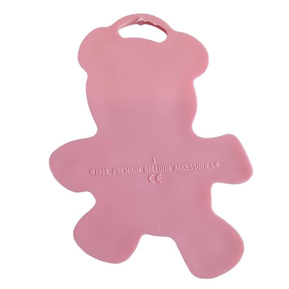 Vintage 90s Premium Balloon Accessories Teddy Bear Balloon Weights 6ct Plastic - Picture 3 of 5